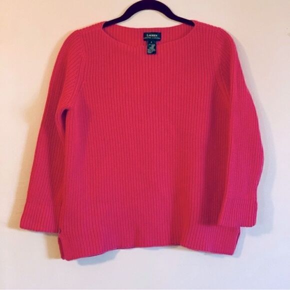 Ralph Lauren Pink Sweater Sz Small Gorgeous - Picture 2 of 5